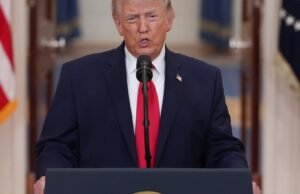 Num discurso de abertura, Trump disse que a guerra no Irão terminaria “em breve”, mas ofereceu poucas explicações