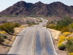 Rota 78 na primavera passando por Julian e Borrego Springs