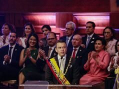 Noboa confirma sua luta contra o crime em seu primeiro relatório periódico à Assembleia Nacional do Equador
