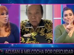 O apresentador de ‘Magaly TV La Firme’ não suportava ouvir por que Monserrat se recusava a se divorciar de Melcochita. Magaly Medina questionou o comportamento da esposa do comediante e descreveu sua posição como “pré-histórica”.