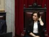 Victoria Villarruel voltou a distinguir-se do Governo e questionou a compra de aviões