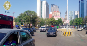 Bloqueios e acidentes hoje, sexta-feira, 22 de maio: foi registrado acidente de carro na Avenida Río Churubusc