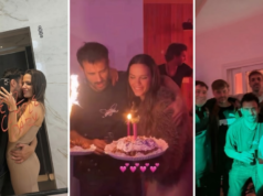 Festa surpresa, brindes e mensagens de amor: aniversário de Darío Cvitanich com Ivana Figueiras e amigos