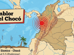 Um forte terremoto foi registrado em Chocó, que foi sentido em diferentes partes da Colômbia