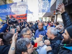 Um forte movimento sindical em apoio ao líder deslocado da UOM, que resiste à intervenção judicial e será assumido pela CGT