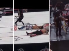 Octagon Jr. decolou em uma maca após uma grave lesão no pescoço