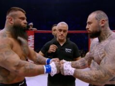 A luta de “250 libras” entre dois boxeadores que culminou em um confronto chocante.