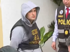 Alexis Alcántara, que confessou o assassinato da mãe e do filho em Tarapoto, foi transferido para Uchiza