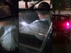 Sua carteira de motorista foi cassada depois que duas pessoas morreram em um acidente de carro e o filho da vítima o filmou dirigindo.