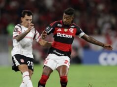 O Estudiantes perdeu por 1 a 0 para o Flamengo no Brasil e arruinou a vaga na segunda rodada da Libertadores.