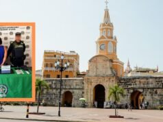 Esta é a queda de El Cangrejo, bandido estrangeiro que roubava turistas em Cartagena