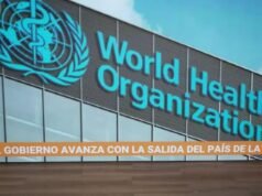 O governo avança com a saída do país da OMS