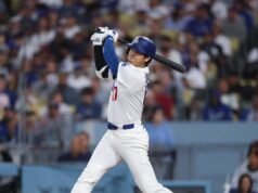 Shohei Ohtani acabou com a seca, mas os Dodgers caíram para os Giants
