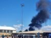 Quatro membros da tripulação ejetam com segurança após a queda de dois jatos da Marinha no show aéreo de Idaho