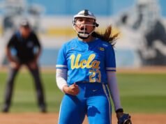 Softball da UCLA vence Carolina do Sul, Megan Grant amplia recorde
