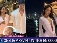 Onelia Molina e Kevin Díaz moravam juntos no quarto presidencial individual em Cartagena e não confirmaram seu amor.