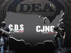 O Cartel de Sinaloa e o CJNG são os principais alvos da DEA, disse Terry Cole numa mensagem anti-fentanil.