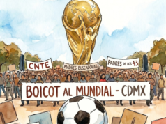 CNTE, Em Busca das Mães e Pais dos 43: o protesto ameaça boicotar a Copa do Mundo no CDMX