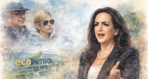 María Fernanda Cabal questionou o silêncio dos apoiantes do Governo sobre a voz do suposto amigo de Gustavo Petro e Verónica Alcocer, que aconselhará a mudança com a Ecopetrol.
