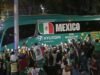 Esta é a chegada da seleção mexicana a Guadalajara: uma comemoração da torcida antes da partida contra a Coreia do Sul