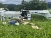 A queda do avião no aeroporto La Vanguardia, em Villavicencio, matou quatro pessoas