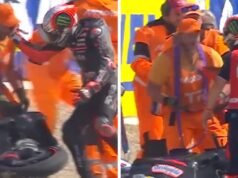 Escândalo da MotoGP: ele bateu, bateu no rosto de um assistente e foi banido das corridas