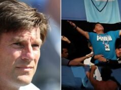 “Aqueles minutos foram jogados como na rua”: é assim que Michael Laudrup relembra a anedota sobre as cordas desamarradas de Maradona.