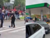 No quinto dia de protestos, a CNTE lançou um desafio futebolístico ao Paseo de la Reforma: em Chiapas assumiram o posto de gasolina.