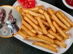 David Guibert, chef: “Para batatas fritas mais crocantes, eu cozinho-as em três sessões de fritura e, entre elas, guardo-as na geladeira durante a noite”