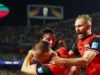 A Áustria enfrentará a Espanha depois de um empate em 3-3 com a Argélia, em uma finalização incrível: vídeo de um doloroso gol de reviravolta.
