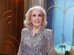 Mirtha Legrand brilhou com vestido vermelho bordado que combinou sofisticação e elogios: “Deusa do Céu”