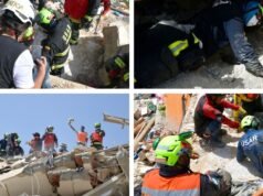 Vídeo| Uma equipe colombiana de pessoas desaparecidas, USAR COL-1, resgatou um menino de 11 anos das ruínas de La Guaira.