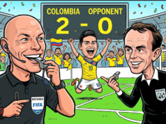 Cada vez que um árbitro inglês presidiu a Colômbia na Copa do Mundo, o time venceu: o fato que emociona o Tricolor