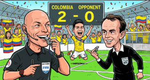 Cada vez que um árbitro inglês presidiu a Colômbia na Copa do Mundo, o time venceu: o fato que emociona o Tricolor
