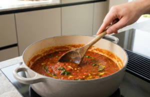 Os ingredientes que ele recomenda são usados no molho de tomate para evitar que fique ácido