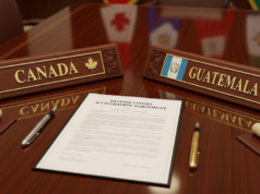 Os governos do Canadá e da Guatemala assinaram um acordo para acelerar as exportações de defesa