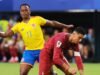 A Colômbia venceu Portugal na partida, mas não no placar, e fechou na liderança do Grupo K da Copa do Mundo de 2026.
