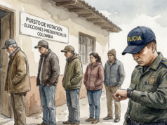 A assembleia de voto explica o que acontece se alguém estiver na assembleia de voto depois do encerramento das urnas, às 16h00.