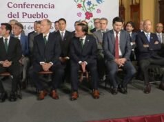 3 dias antes da Copa do Mundo de 2026, Sheinbaum senta-se entre toda a Liga MX e a FMF no Palácio Nacional para apresentar o programa nacional.