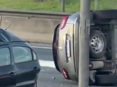 Este é o momento do trágico acidente na Panamericana onde morreu uma menina de 2 anos