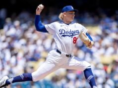 Emmet Sheehan lutou contra o nevoeiro na derrota dos Dodgers para os Orioles