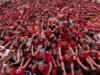 Noruegueses ‘numeram’ a Times Square enquanto fãs globais saem às ruas