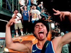 O caos é alegre enquanto Nova York comemora o título dos Knicks