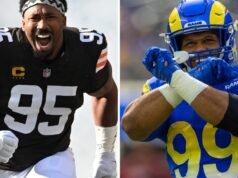 Com a chegada de Myles Garrett, os Rams voltam a falar sobre Aaron Donald