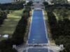 O revestimento refletivo da piscina foi cortado com uma faca afiada ou navalha, disse o Serviço de Parques Nacionais
