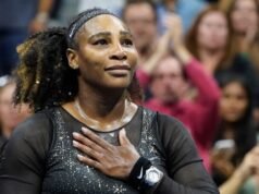 A estrela do tênis Serena Williams está competindo pela primeira vez em anos