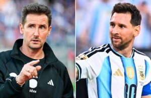 Com Scaloni atuando como mediador, Messi conversou com Klose após ler seu histórico e lhe prometeu um presente