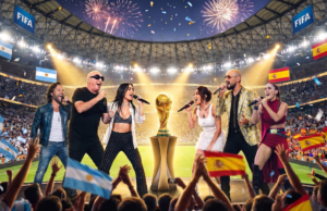 Qual a corrida para cantar o hino nacional nos campeonatos mundiais como: a habilidade de cada artista e a solicitação da seleção nacional