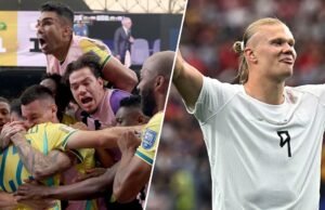 Brasil x Noruega AO VIVO Rodadas de oitavas de final da Copa do Mundo FIFA 2026: aquecimento da equipe