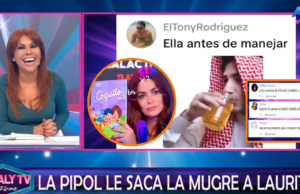 Magaly Medina para Laura Spoya por aparecer com o livro Coquito e compartilhar um comentário na rede: “Leia as regras para não ficar bêbada”